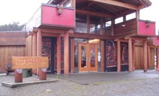 Eco- and cultural-tourism economic development on northern Vancouver Island. Photo: U'mista Cultural Centre in Alert Bay, British Columbia.